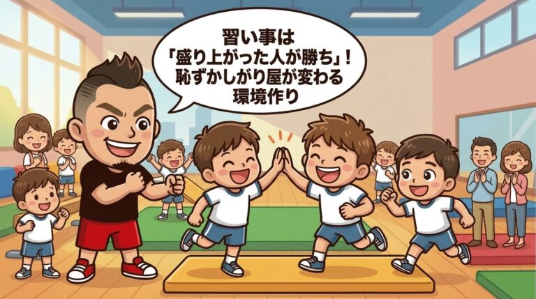 習い事は「盛り上がった人が勝ち」！恥ずかしがり屋が変わる環境作り