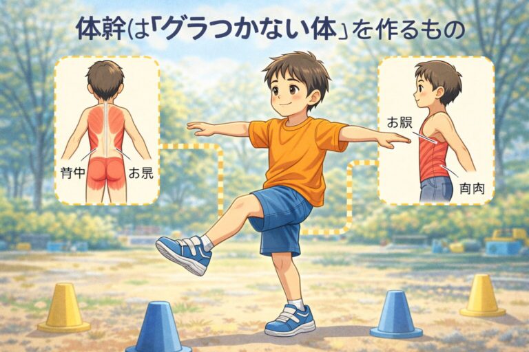 捻挫を繰り返してしまう子へ｜体幹は「腹筋」じゃなく“グラつかない体”を作るもの