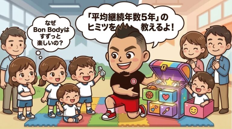 なぜBon Bodyのスポーツ教室は「平均継続年数5年」なのか？子どもが夢中で通い続ける理由