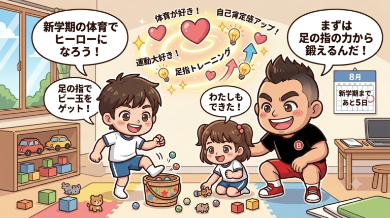 9月の新学期に「体育が好き！」と言える子になる。夏休み後半に絶対やっておきたい『足指ゲーム』