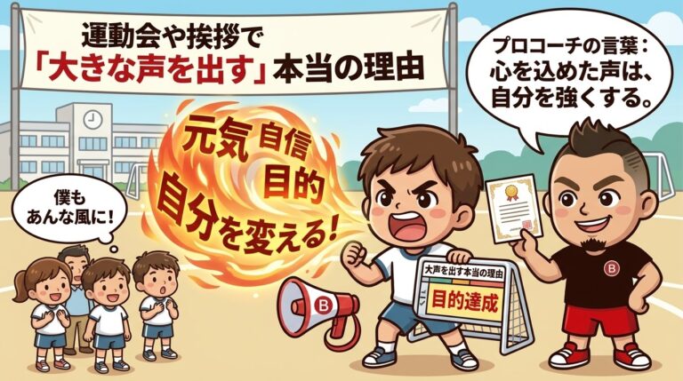 運動会や挨拶で「大きな声を出す」本当の理由。目的を持てば子どもは変わる！