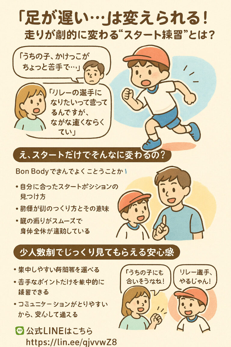 「足が遅い…」は変えられる！