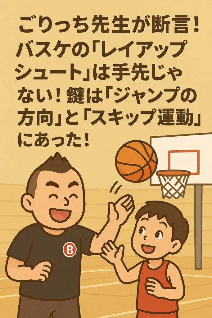 ごりっち先生が断言！バスケの「レイアップシュート」は手先じゃない