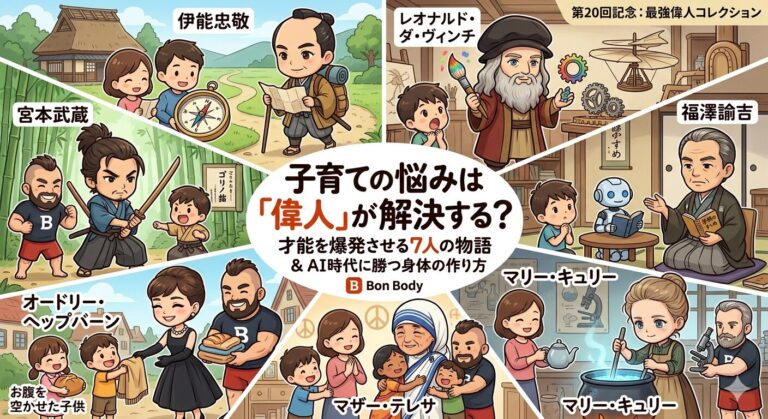 子育ての悩みは「偉人」が解決する？才能を爆発させる7人の物語と、AI時代に勝つ身体の作り方