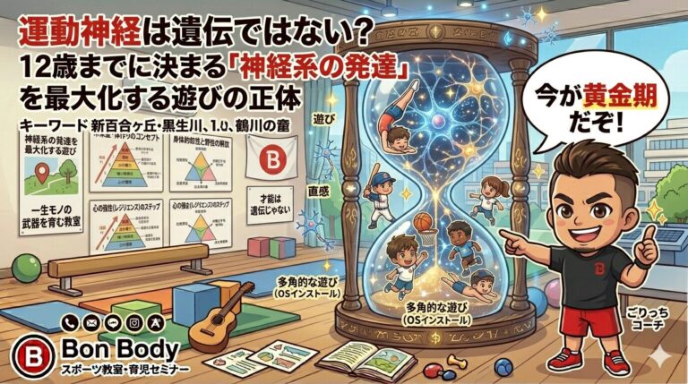 運動神経は遺伝ではない？12歳までに決まる「神経系の発達」を最大化する遊びの正体