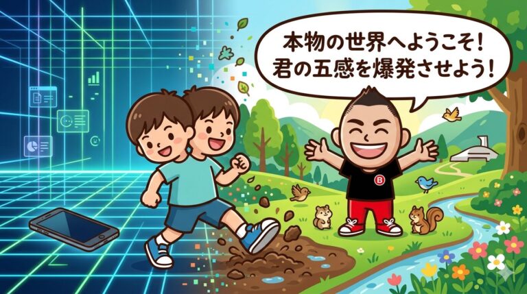 画面の中にはない「リアルな感覚」。スマホ漬けの毎日から、子どもの五感を取り戻す方法