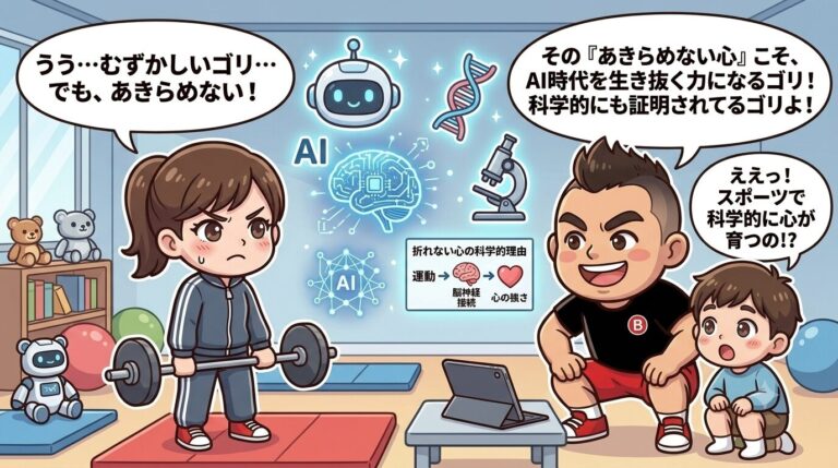 &nbsp;【AI時代の子育て】日体大大学院卒のプロが断言！激変する社会を生き抜く「折れない心」をスポーツで育てる科学的理由