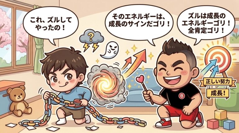 【子育て】子どもの「ズル」は成長のサイン！やる気のエネルギーを正しい努力に変える魔法の全肯定