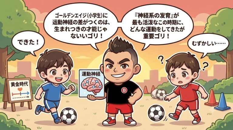 日体大大学院卒のプロが解説！ゴールデンエイジ（小学生）に「運動神経の差」がつく本当の理由